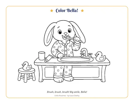Bella coloring page worksheet preview