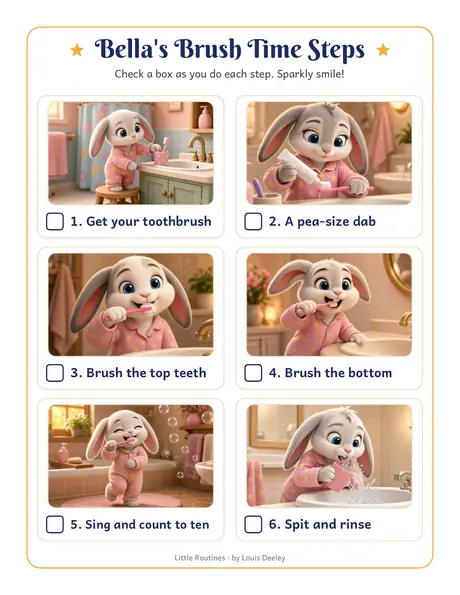 Bella steps chart worksheet preview