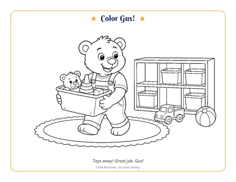 Gus coloring page worksheet preview