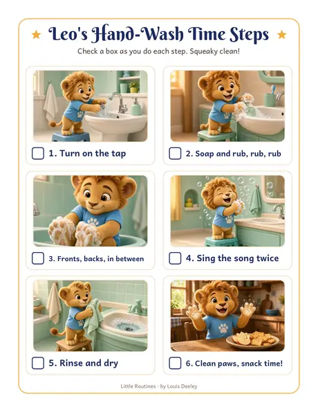 Leo steps chart worksheet preview