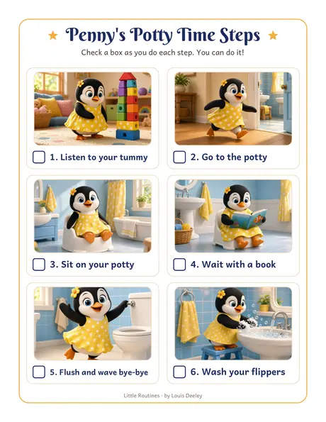 Penny steps chart worksheet preview