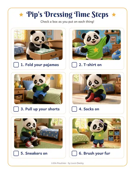Pip steps chart worksheet preview