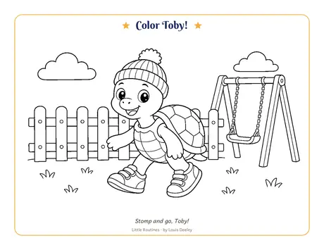 Toby coloring page worksheet preview