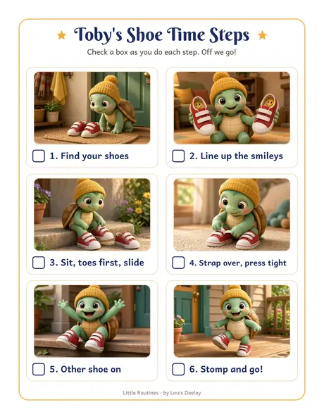 Toby steps chart worksheet preview